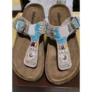 Outwoods Women's Bork Thongs Slippers Sandals Shoes Size 8